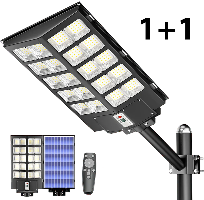 1+1 Ulicní LED solární lampa 1500W
