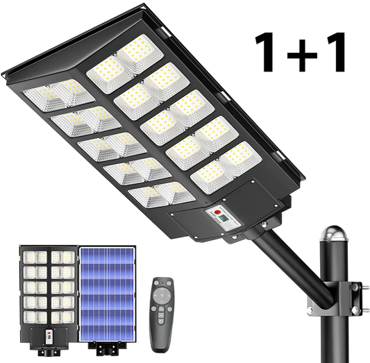 1+1 Ulicní LED solární lampa 1500W